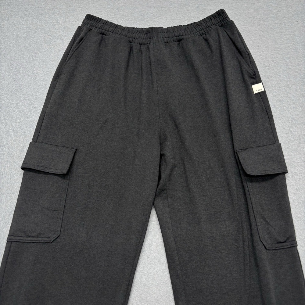 Vuori Boyfriend Cargo Jogger Womens Small Black Heather Dreamknit Sweatpants - Picture 3 of 12